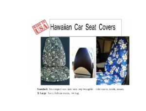 Hawaiian car seat covers