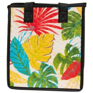 colorful leaf design on small bag