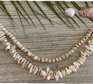 2 strand shell necklace Vintage 1 of a kind