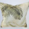 light and airy palm frond design on cream bark cloth