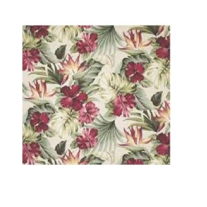 Bark Cloth bed runner. Hawaiian hibiscus design