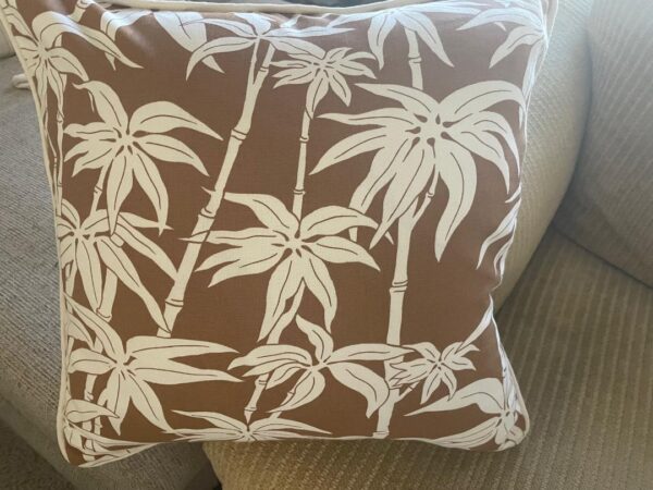 Bamboo design on Pillow over