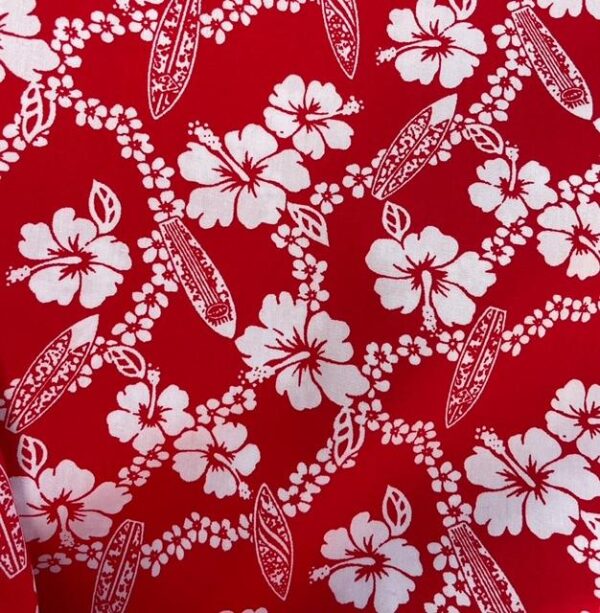 Red and white Hibiscus Mini