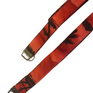 retro Hawaiian print red and black