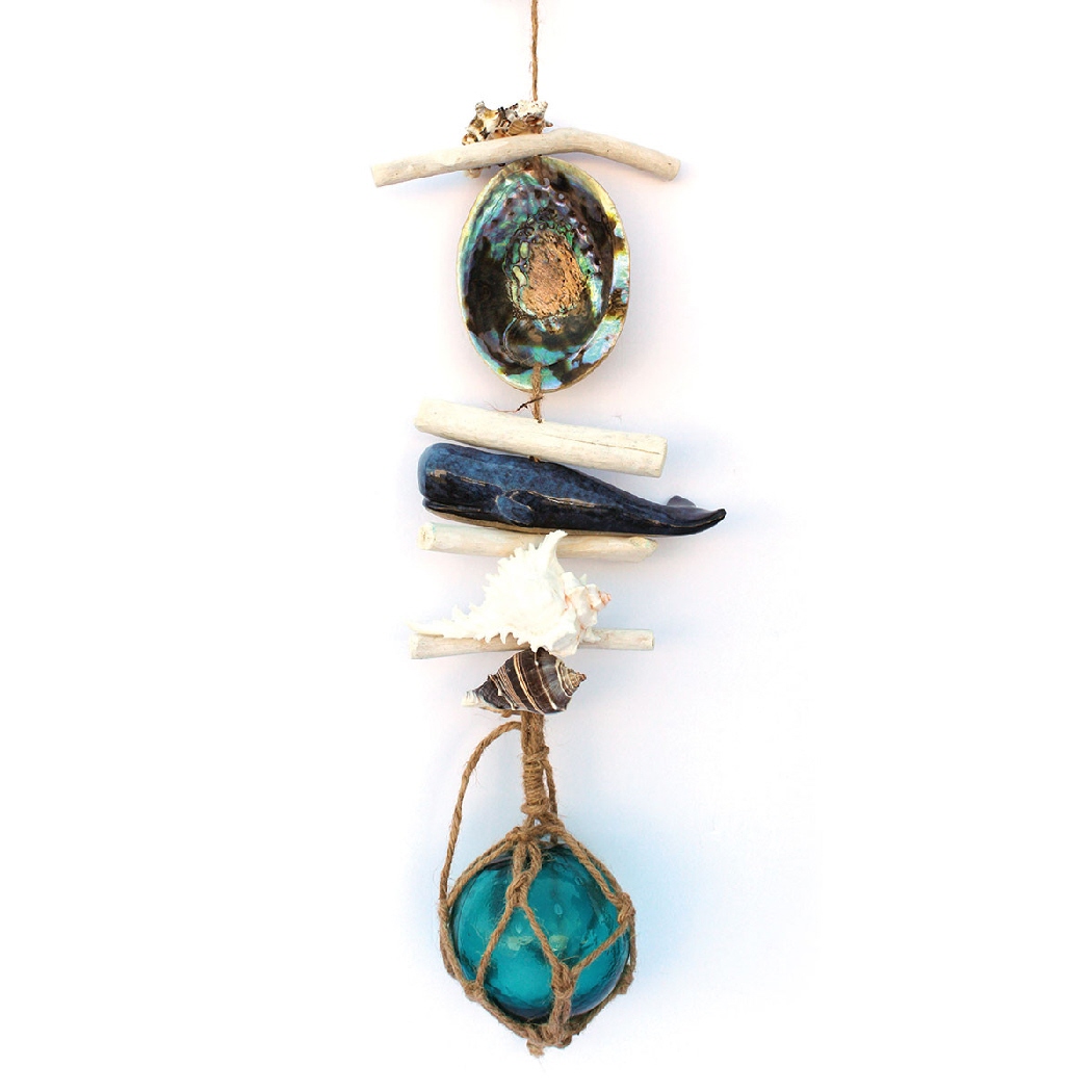 seashell and driftwood garland and